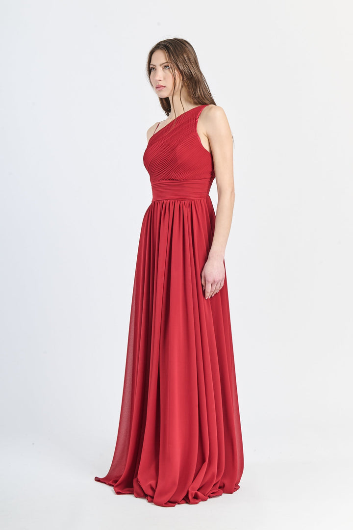 Asymmetrical Tulle Long Dress Luna