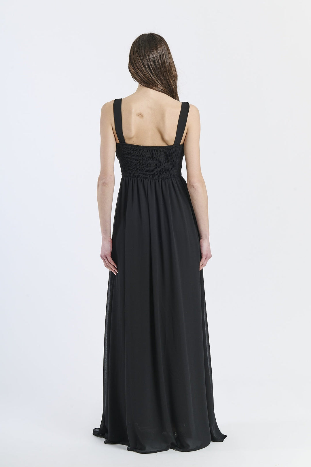 Wide Long Chiffon Bridesmaid Dress Zoe