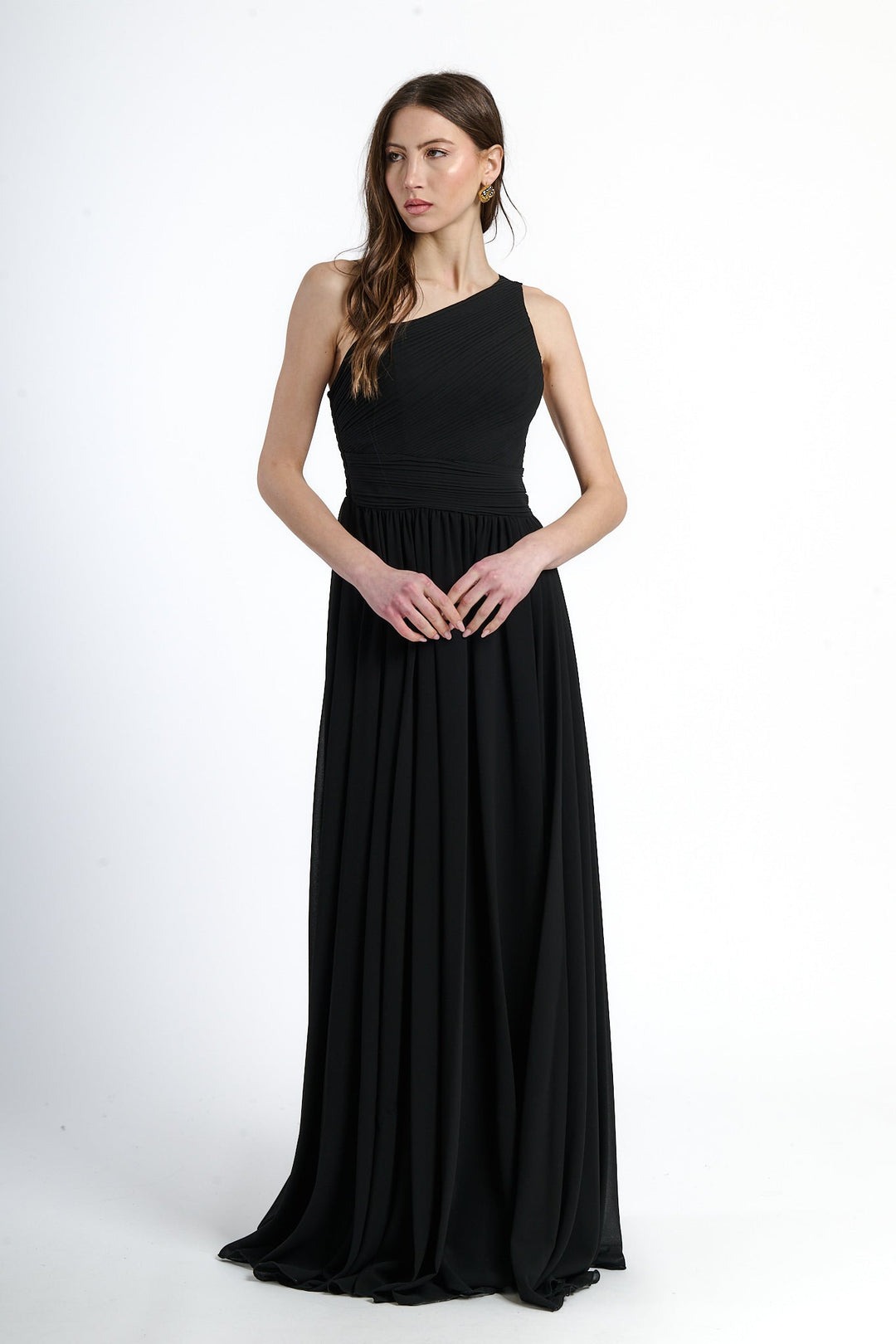 Asymmetrical Tulle Long Dress Luna