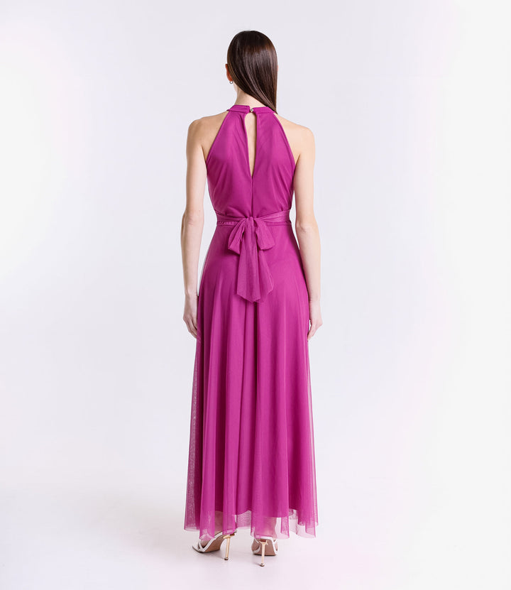 Long tulle cut-out dress Lucrezia