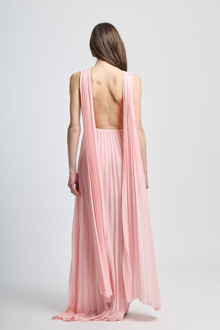 Elegant Long Pleated Dress Alice