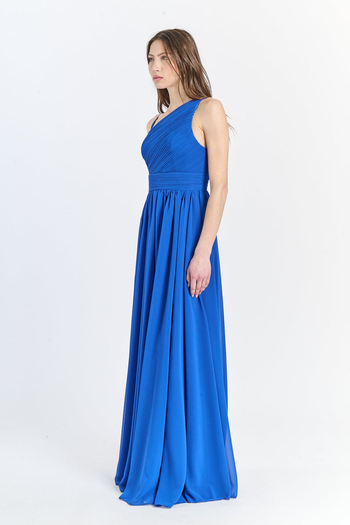 Asymmetrical Tulle Long Dress Luna