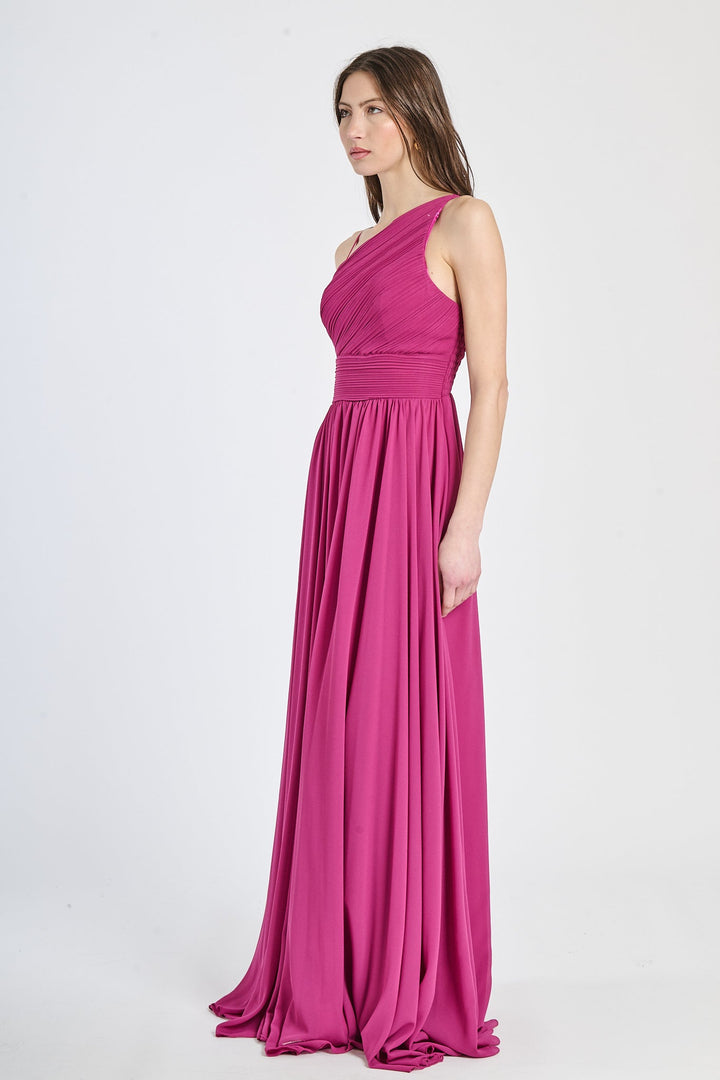 Asymmetrical Tulle Long Dress Luna