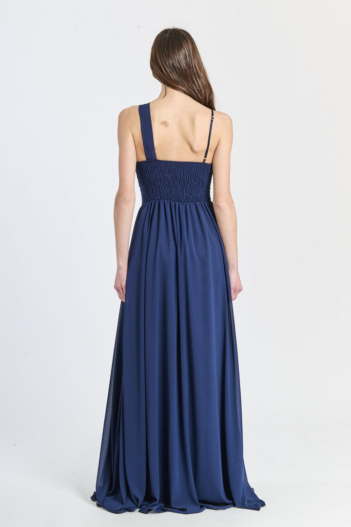Asymmetrical Tulle Long Dress Luna