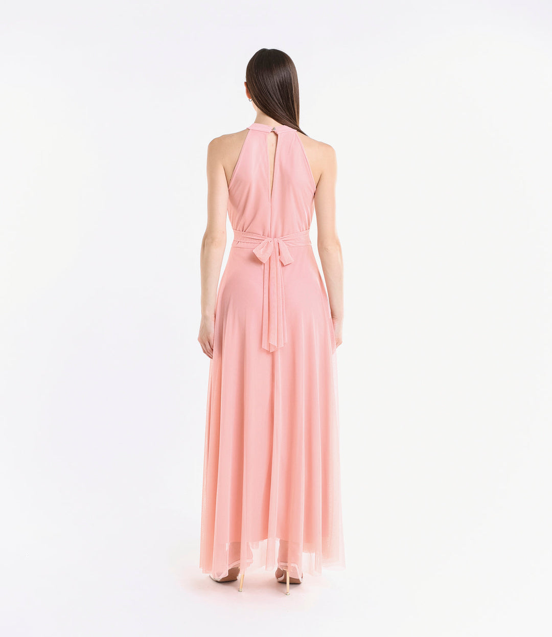 Long tulle cut-out dress Lucrezia