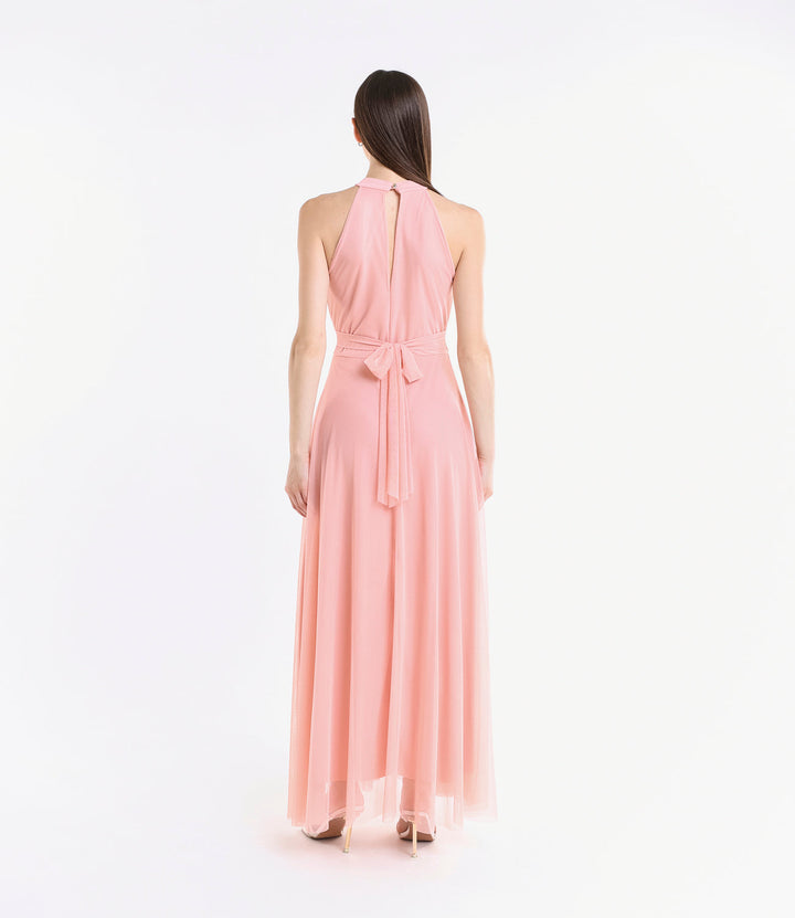 Long tulle cut-out dress Lucrezia