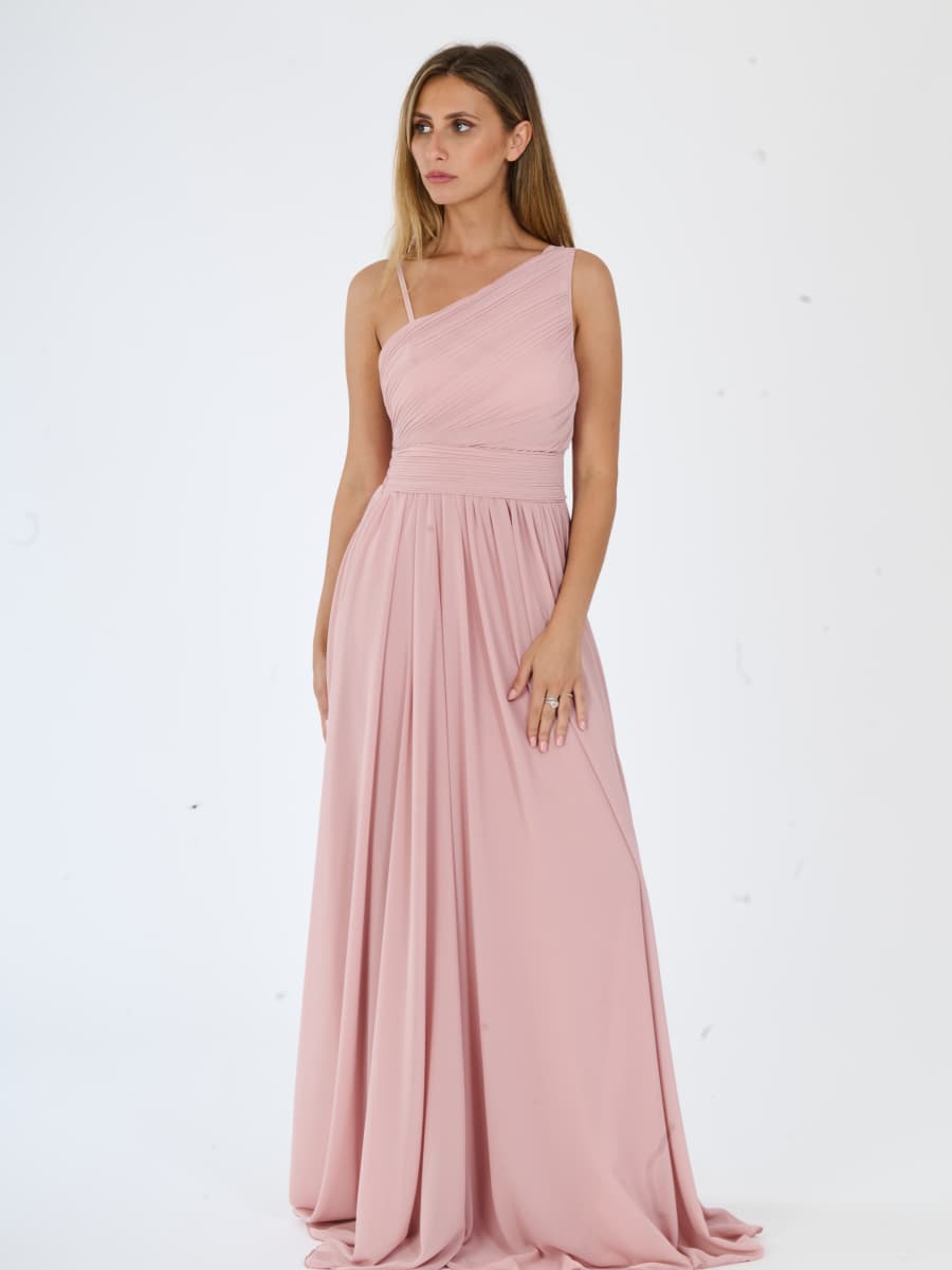 Asymmetrical Tulle Long Dress Luna