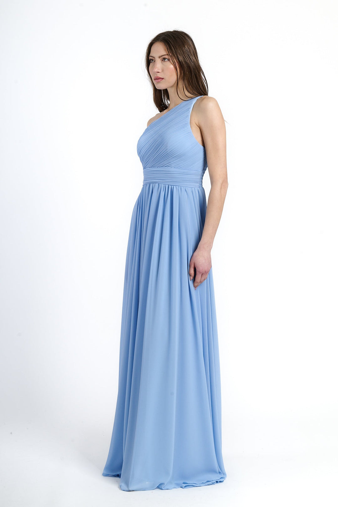 Asymmetrical Tulle Long Dress Luna