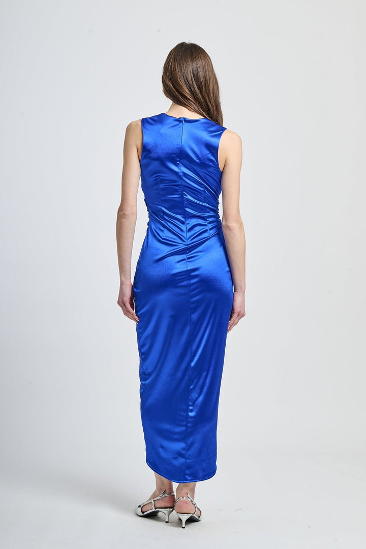 Long Sleeveless Satin Dress Eleonora