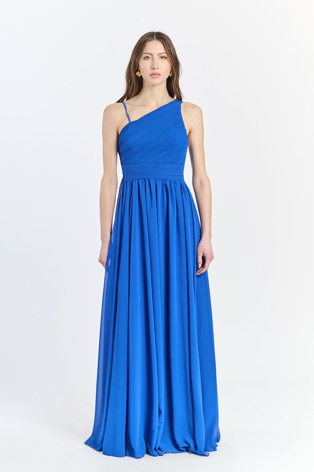 Asymmetrical Tulle Long Dress Luna