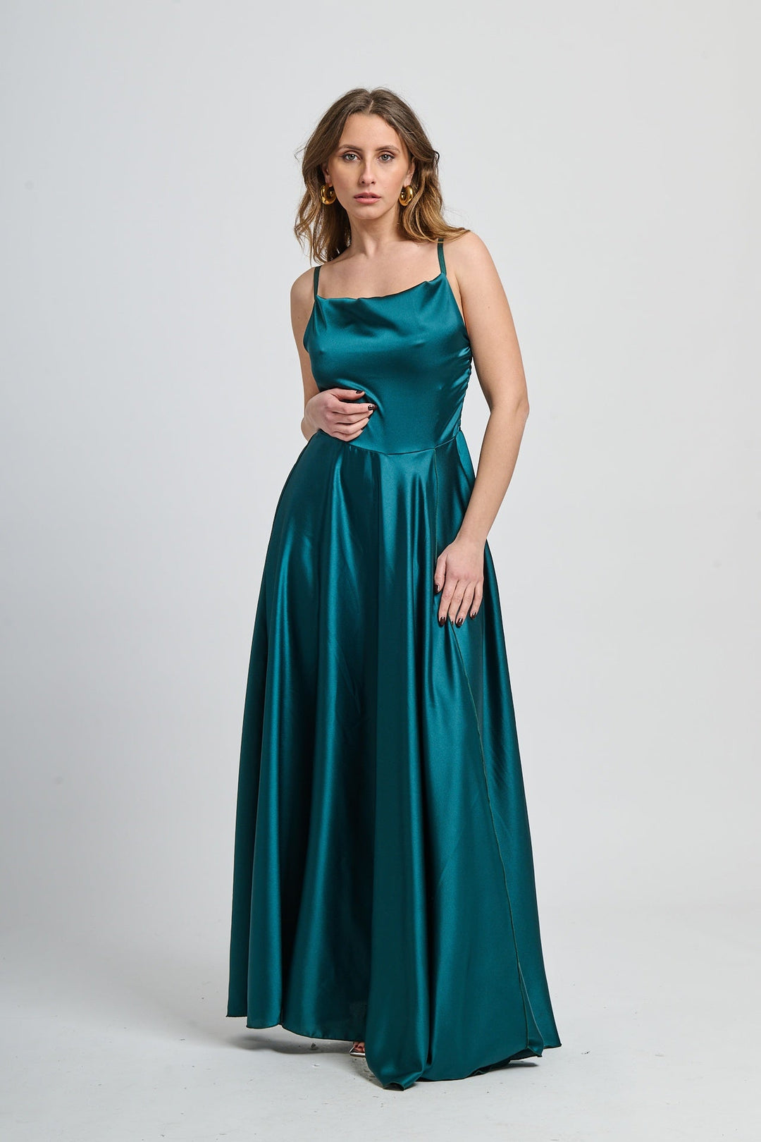 Elegant Long Dress with Side Slit Maria