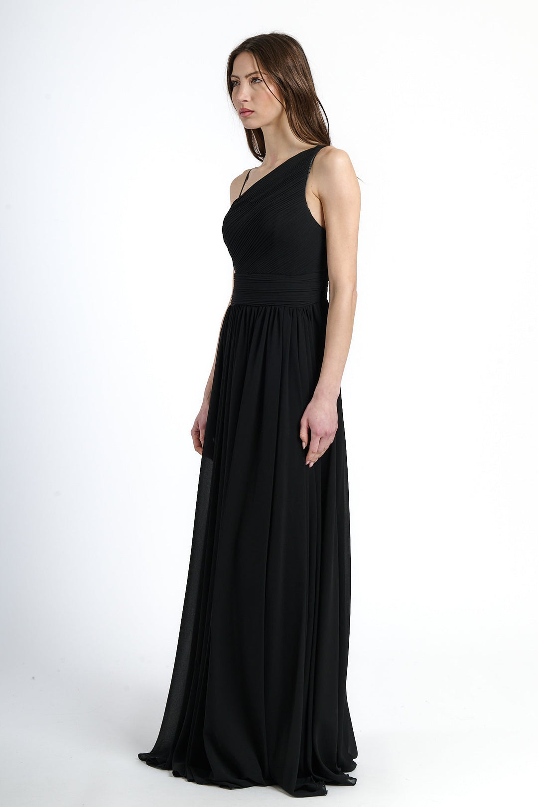 Asymmetrical Tulle Long Dress Luna