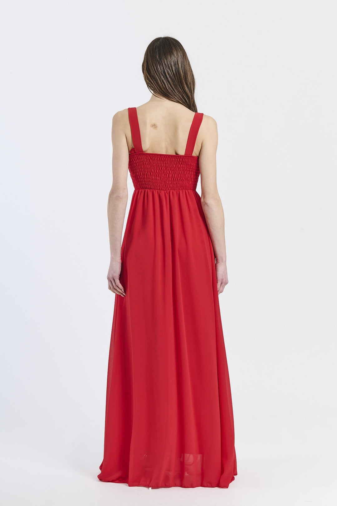 Wide Long Chiffon Bridesmaid Dress Zoe