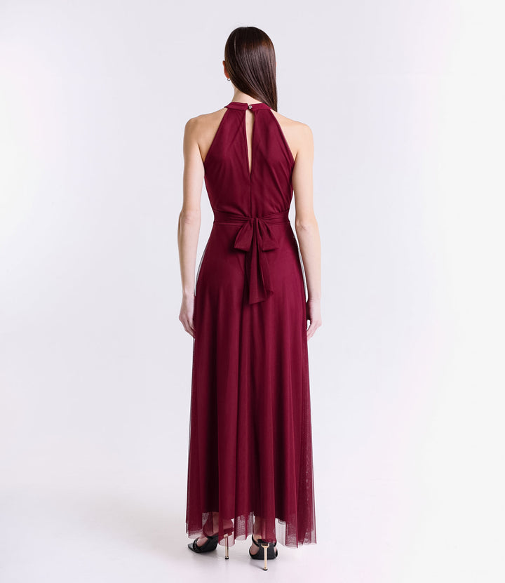 Long tulle cut-out dress Lucrezia