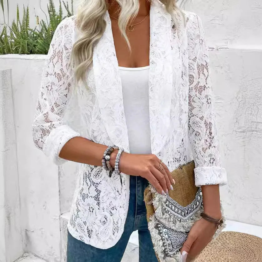 Félicie™ - Elegant Lace Blazer Lightweight and Chic