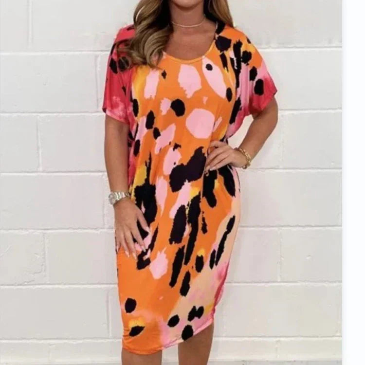 Louisa™ - Casual Loose Leopard Print Dress