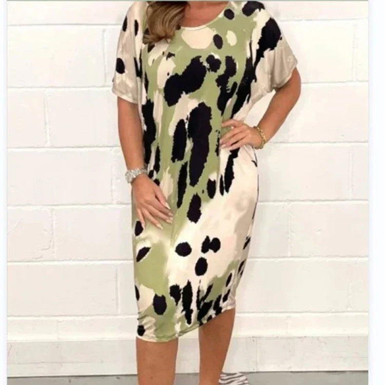 Louisa™ - Casual Loose Leopard Print Dress