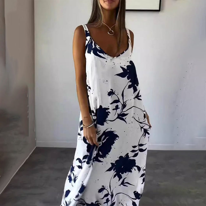 Celestia™ - Women's Sleeveless Cotton Floral Summer Dress