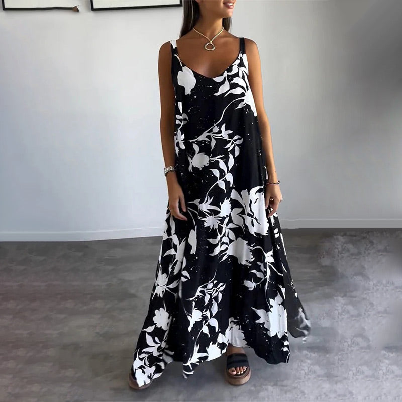 Celestia™ - Women's Sleeveless Cotton Floral Summer Dress