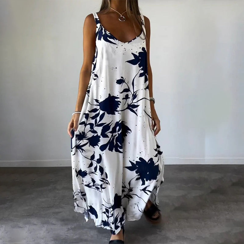 Celestia™ - Women's Sleeveless Cotton Floral Summer Dress