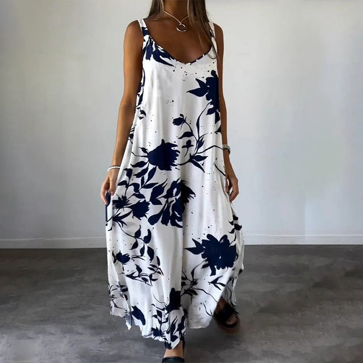 Celestia™ - Women's Sleeveless Cotton Floral Summer Dress