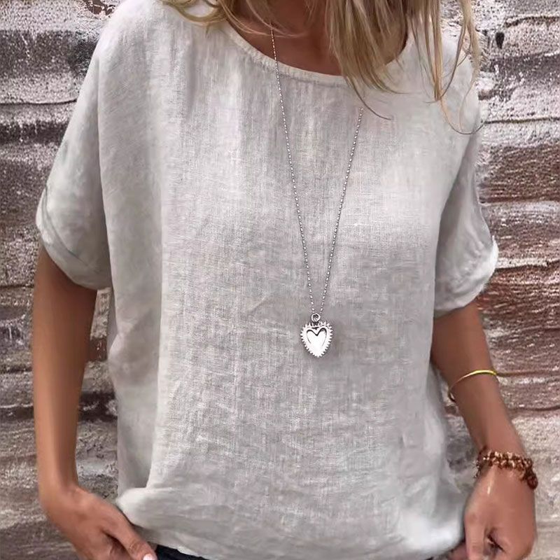 Kira™ - Casual Cotton and Linen Blouse