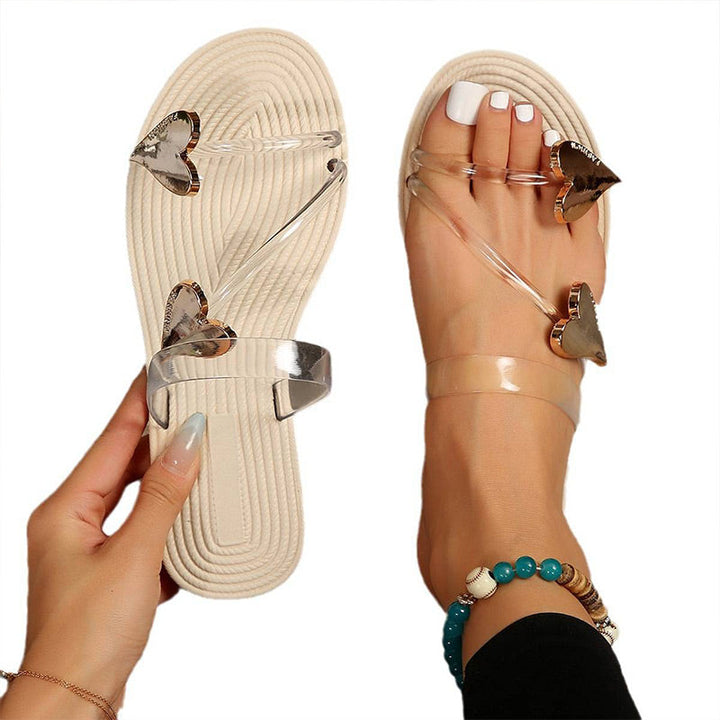 Isaline™ - Open-Toe Flat Orthopedic Sandals in Heart Shape