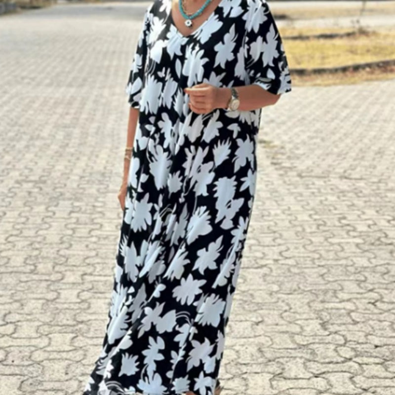 Lilac™ - Casual Printed Long Dress
