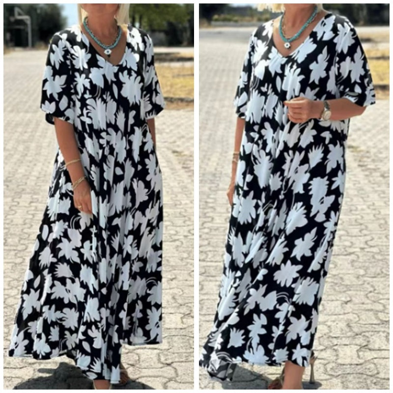 Lilac™ - Casual Printed Long Dress
