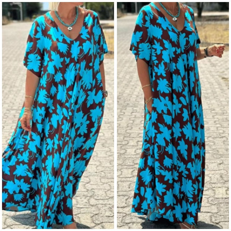 Lilac™ - Casual Printed Long Dress