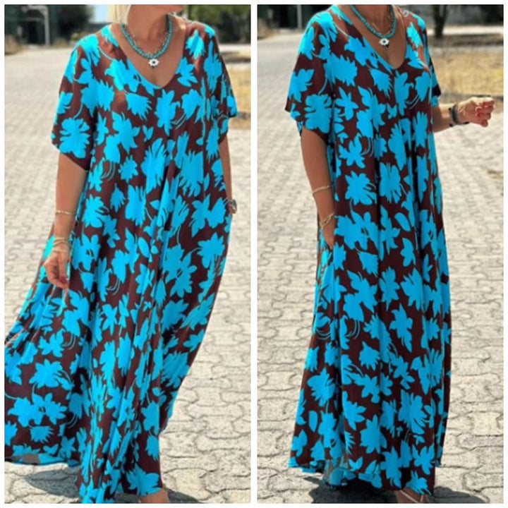 Lilac™ - Casual Printed Long Dress