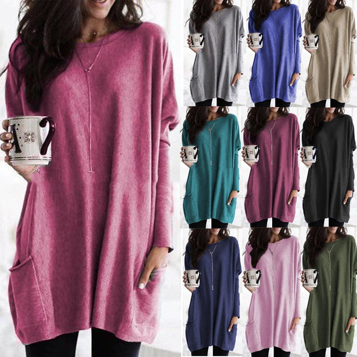 Chanel™ - Long Sleeve Tunic Pullover with Pockets for Women