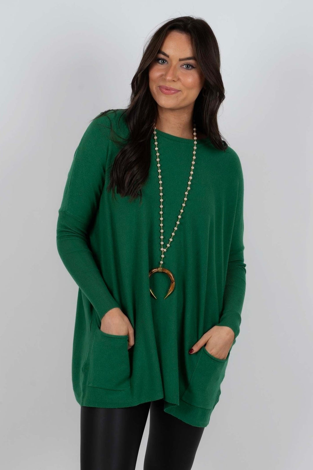 Chanel™ - Long Sleeve Tunic Pullover with Pockets for Women