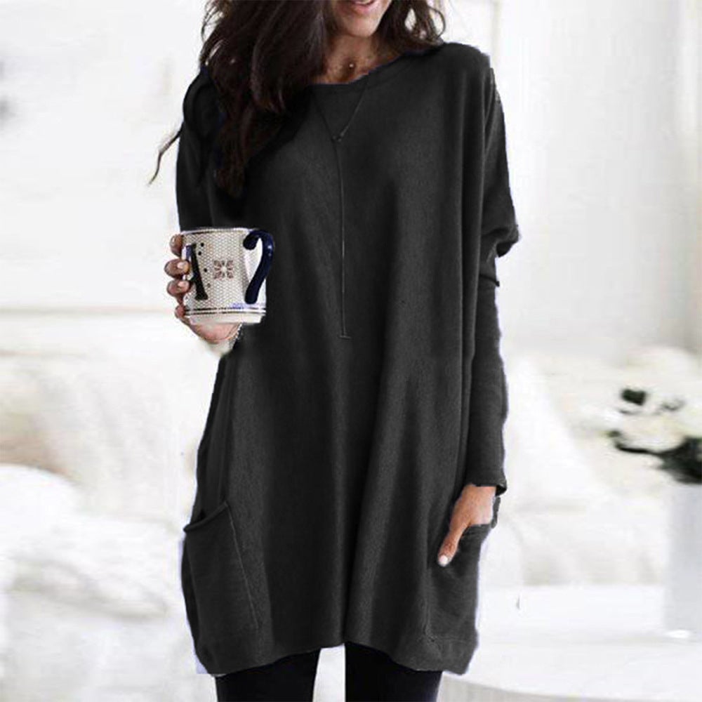 Chanel™ - Long Sleeve Tunic Pullover with Pockets for Women