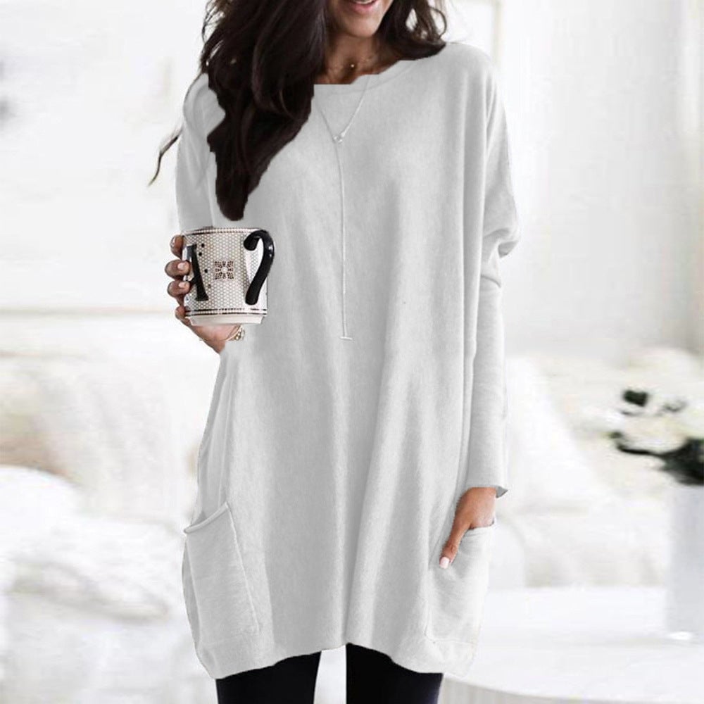Chanel™ - Long Sleeve Tunic Pullover with Pockets for Women