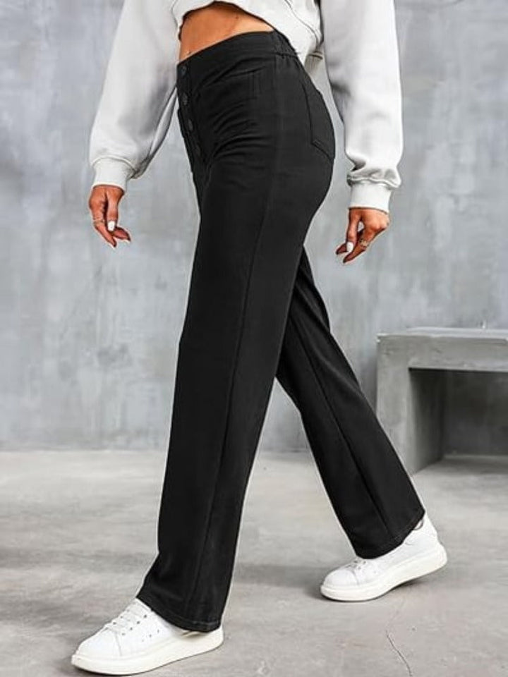 Nara™ - High Elasticity - High-Waisted Straight Leg Casual Pants