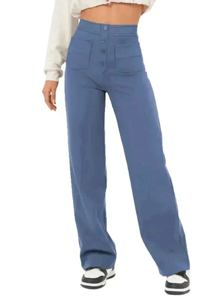 Nara™ - High Elasticity - High-Waisted Straight Leg Casual Pants