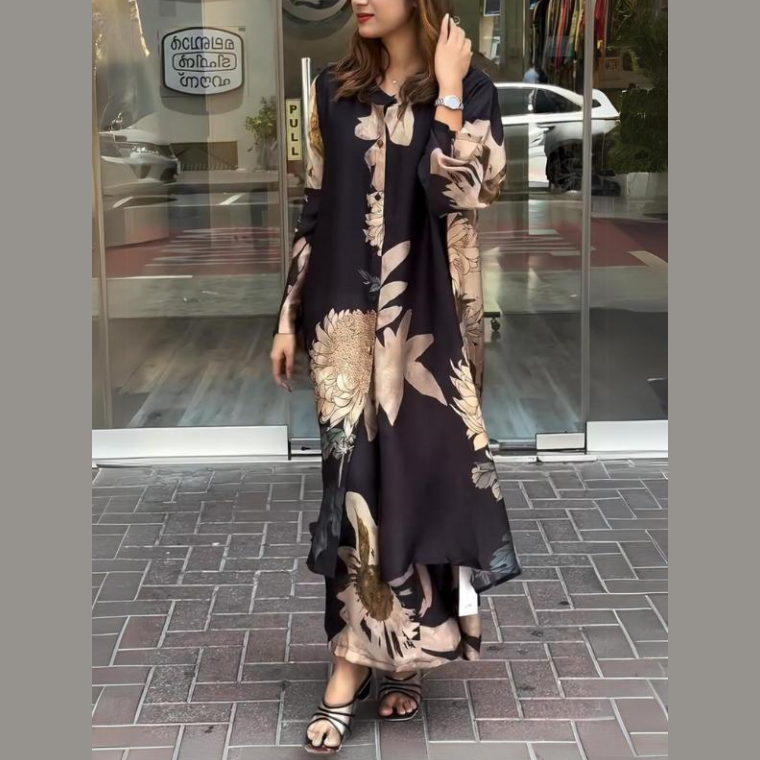 Clarice™ - Fluid Shirt Dress 2-Piece Set for Women