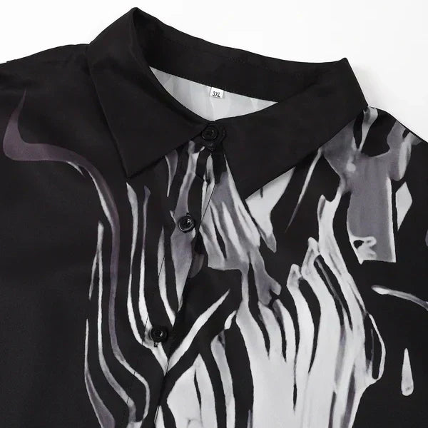 Clarice™ - Fluid Shirt Dress 2-Piece Set for Women