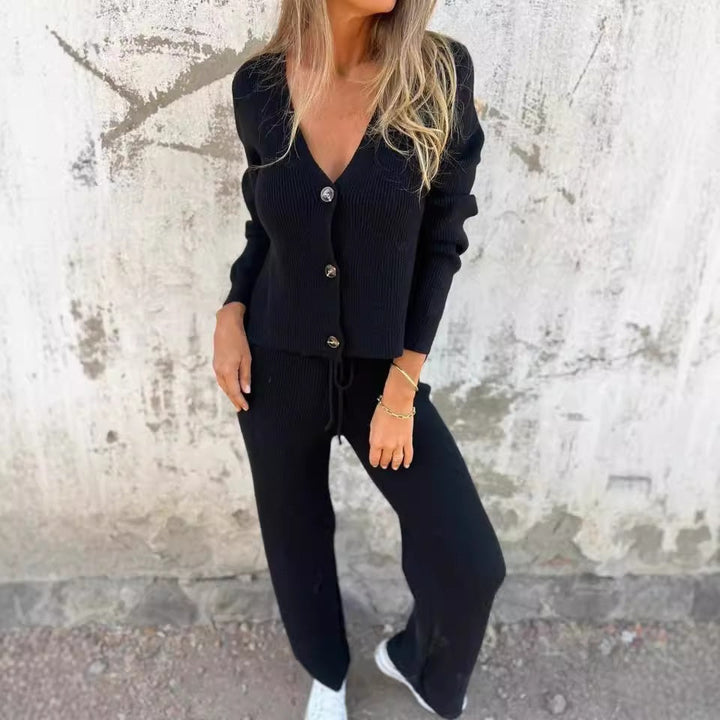 Ilse™ - Elegant Cardigan & Pants Set for Women