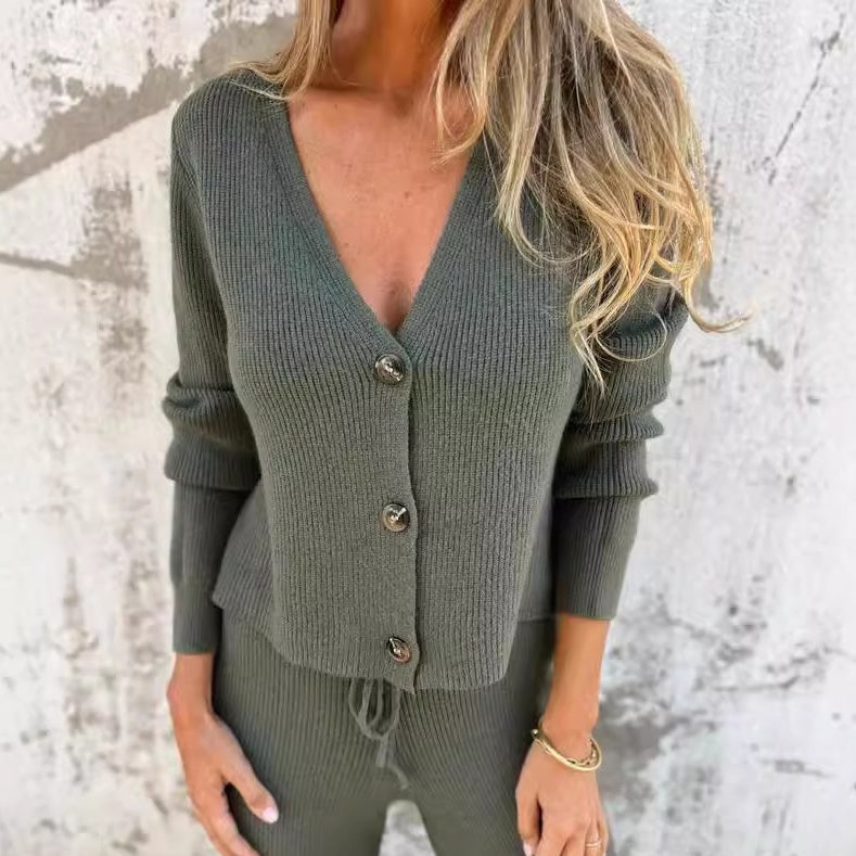 Ilse™ - Elegant Cardigan & Pants Set for Women