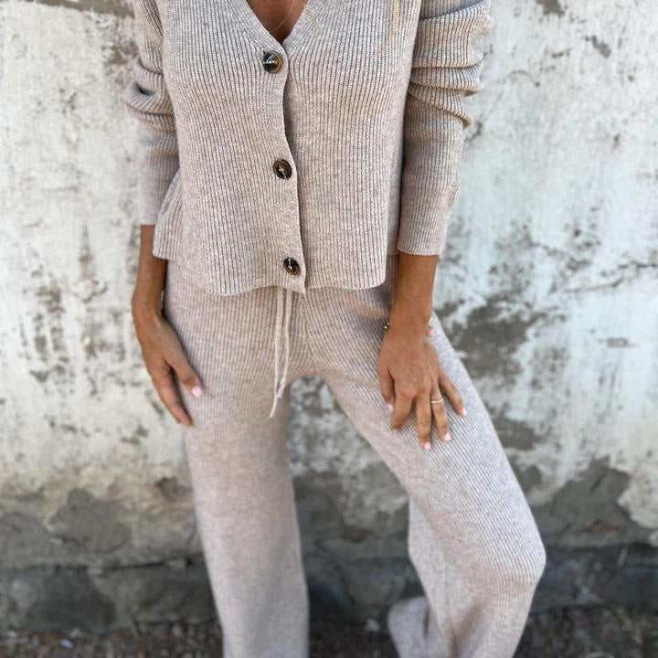 Ilse™ - Elegant Cardigan & Pants Set for Women