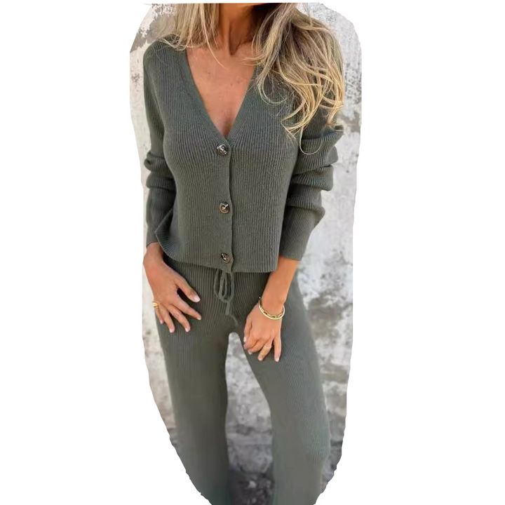 Ilse™ - Elegant Cardigan & Pants Set for Women