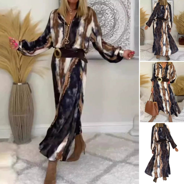 Selma™ - Elegant Long Tie & Dye Dress