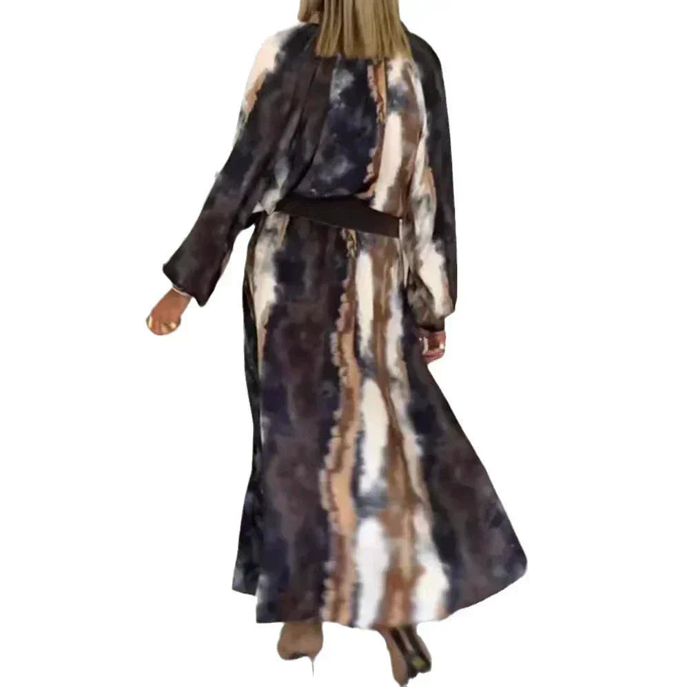 Selma™ - Elegant Long Tie & Dye Dress