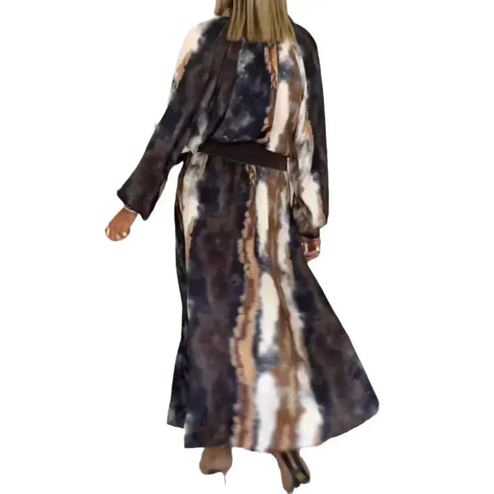 Selma™ - Elegant Long Tie & Dye Dress