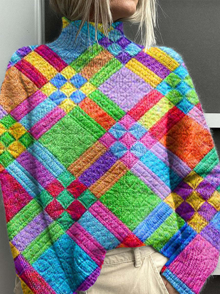 Noelle™ - Rainbow Turtleneck