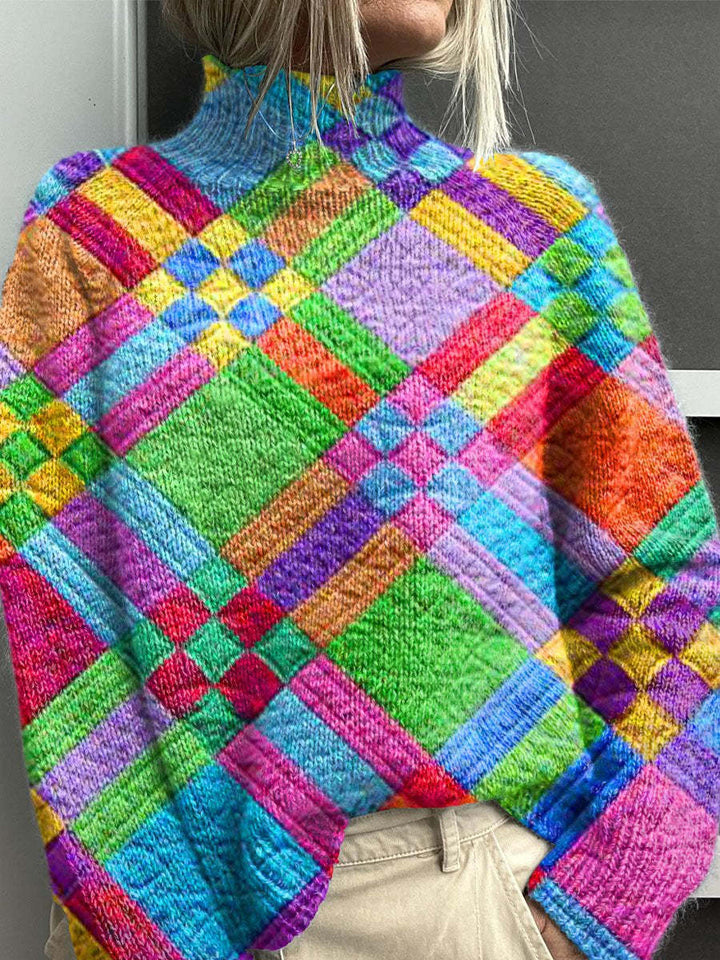 Noelle™ - Rainbow Turtleneck