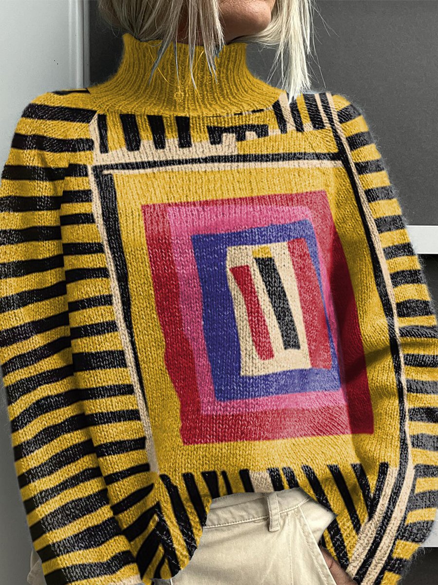 Noelle™ - Rainbow Turtleneck