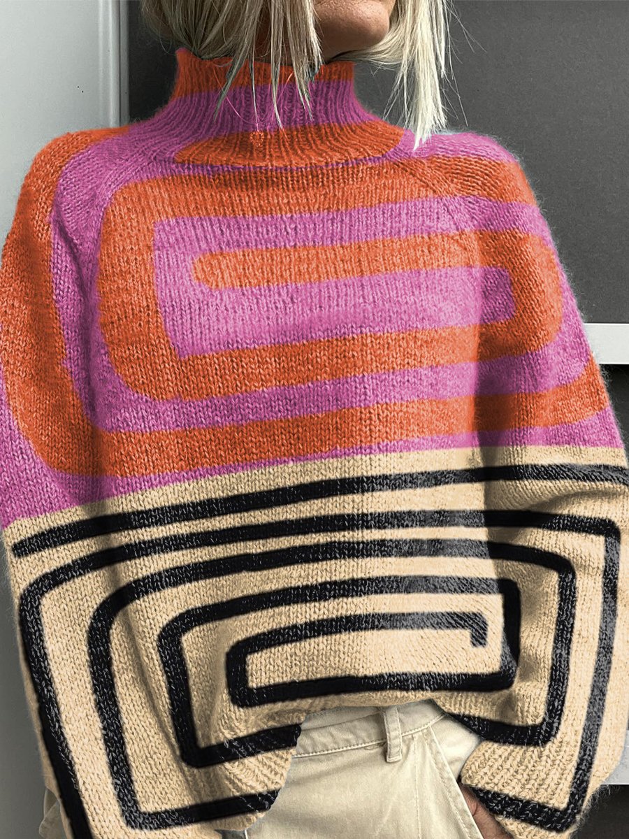 Noelle™ - Rainbow Turtleneck